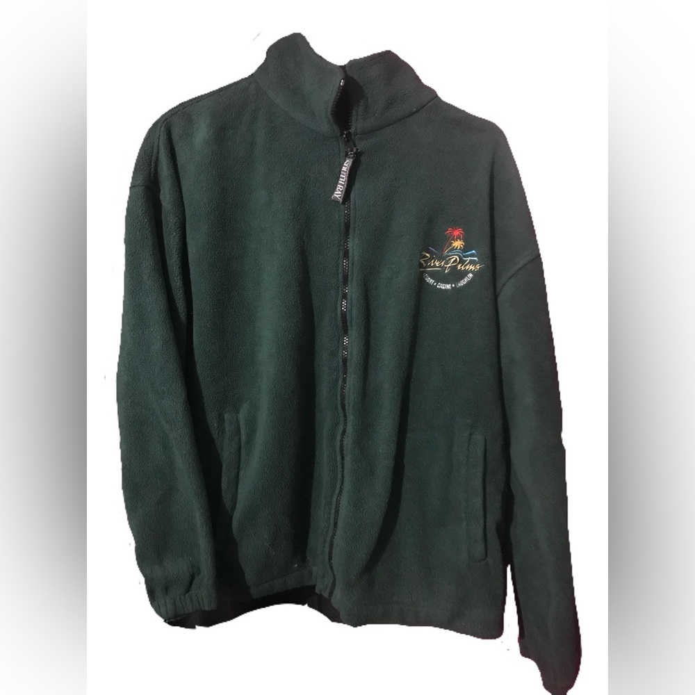 River Palms Forest Green Fleece Jacket